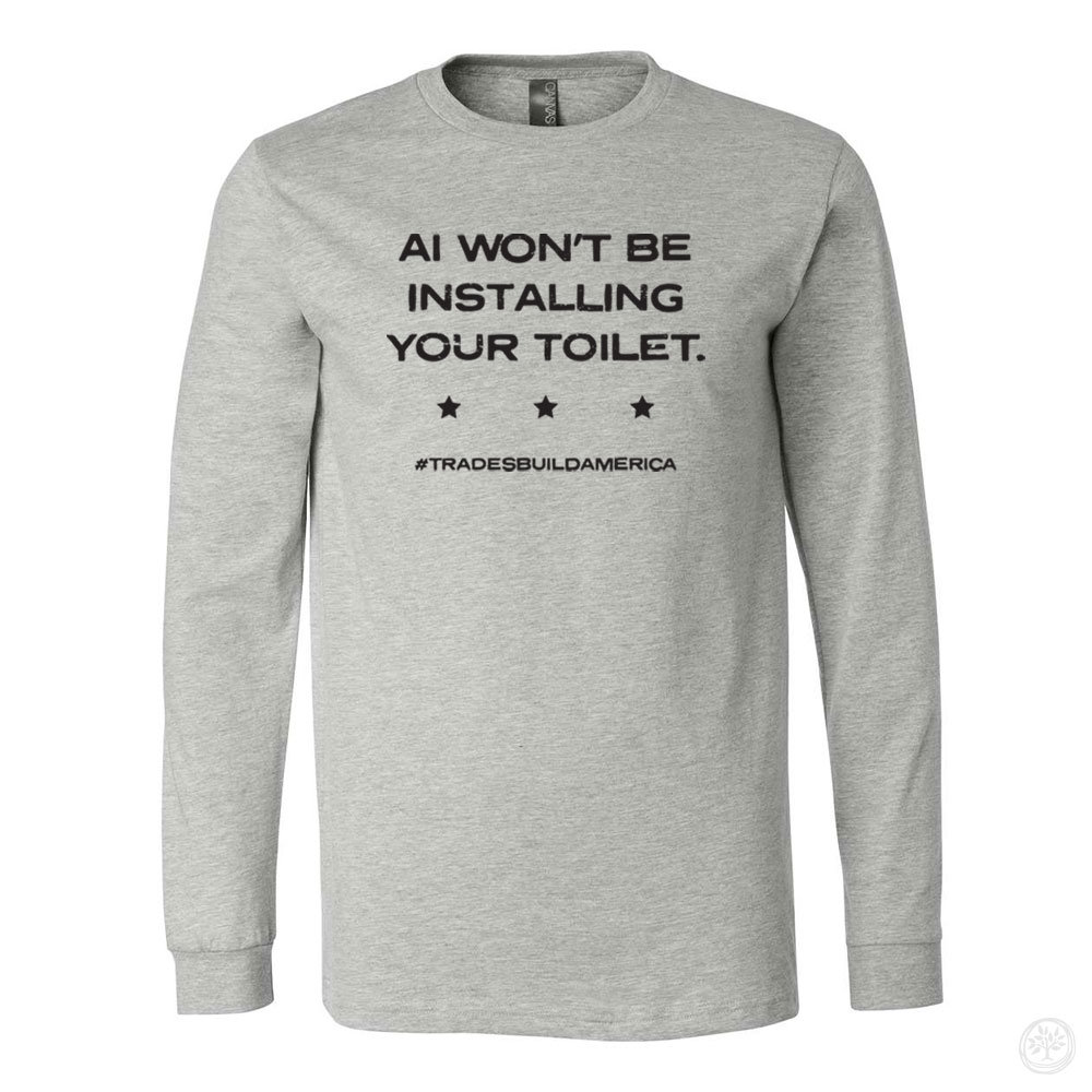 AI Toilet Bella + Canvas CVC Jersey Long Sleeve Tee
